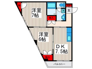 ﾃﾗｽ ﾌﾗﾜ-ﾌｨ-ﾙﾄﾞの物件間取画像